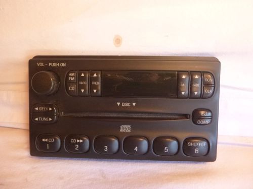 01-04 ford mustang explorer radio cd face plate 4l2t-18c815-ea fp52202