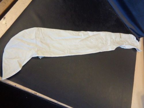 Bimini boot off white vinyl with white zipper 68 5/8" x 7 3/8" marine boat