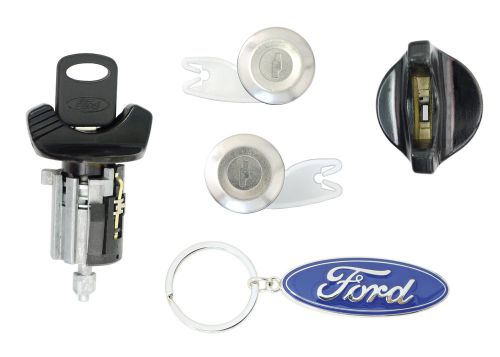 Ford 1992-95 - f150, f250 pick up - ignition, door lock cylinders w 2 keys black