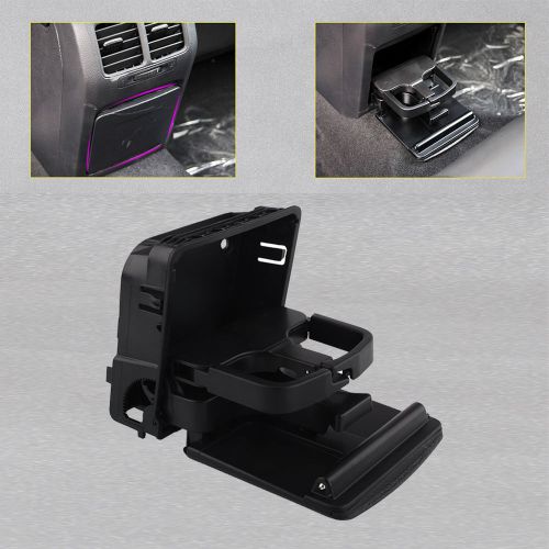 New car rear armrest central console cup holder box black for jetta mk5 mk6