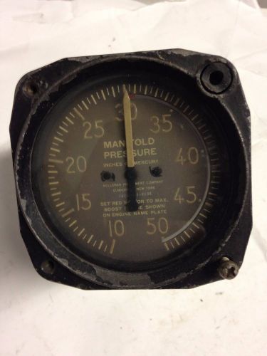 Kollsman aircraft manifold pressure instrument gauge