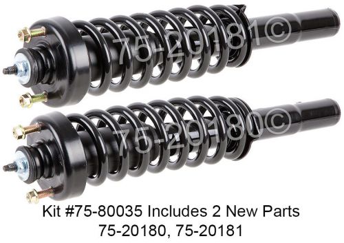 Pair new complete front right &amp; left strut shock coil spring assembly
