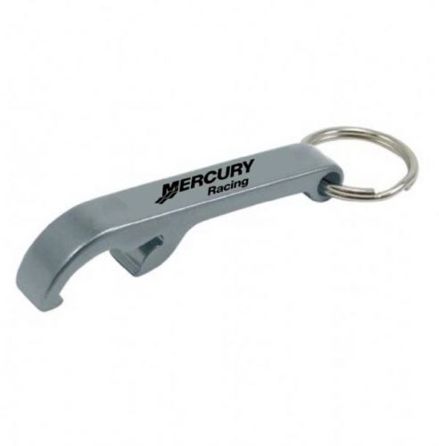 Mercury marine outboards racing bottle opener key chain - silver