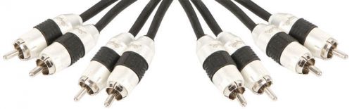 Stinger si8420 car stereo audiophile 8000 series 4 channel 20 foot rca amp cable