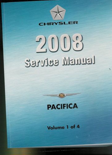 2008 chrysler pacifica service manual set (4 volumes)