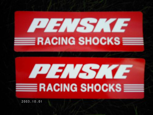 Two penske racing shocks decals