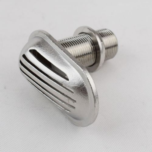 Stainless steel thru-hull water outlet 1‘’ filter marine boat durable