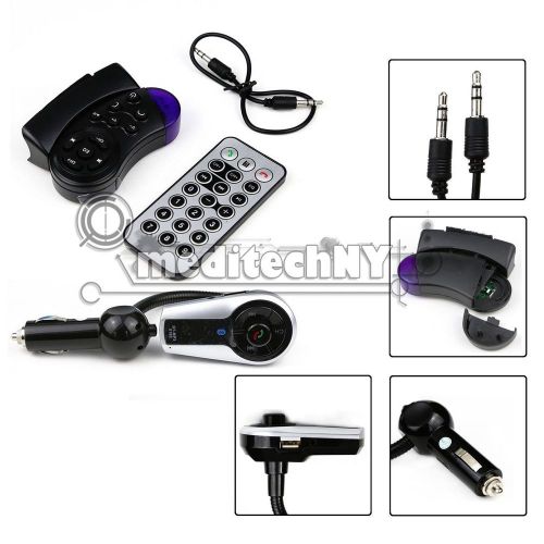 Wireless bluetooth car fm transmitter radio modulator mp3 player usb sd tf lcd
