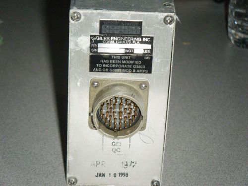 Aircraft speaker control box gables engineering g-3245