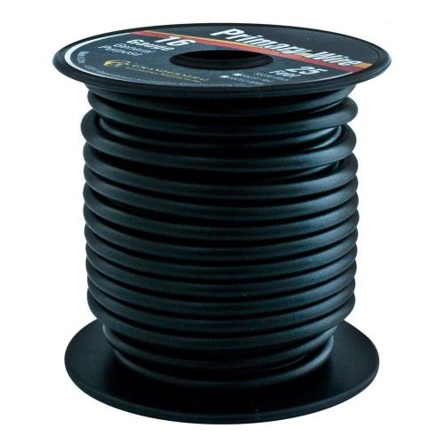Black 16-gauge primary wire roll of 25ft