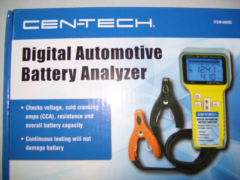 Digital automotive battery analyzer easy check voltage cca resistance-nip