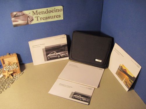 2010 audi tt coupe owners manual package and case "fast free u.s. shipping"