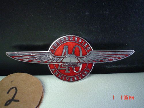 1995 ford t-bird 40 anniversary front fender emblem thunderbird