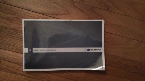 2009  subaru legacy / outback owners manual used free shipping