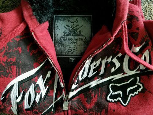 Fox racing red sasquatch hoodie men's size small