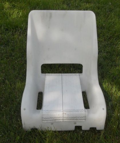 White plastic boat seat shell *pair of seats 2 ea*