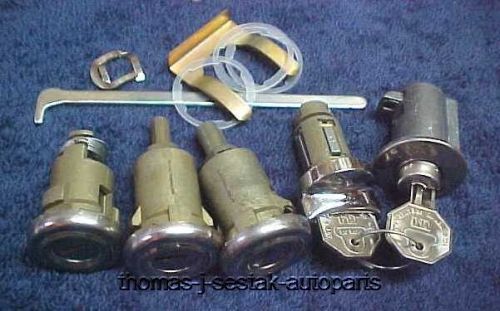 New door trunk glove ignition locks with gm keys chevrolet chevy 1958