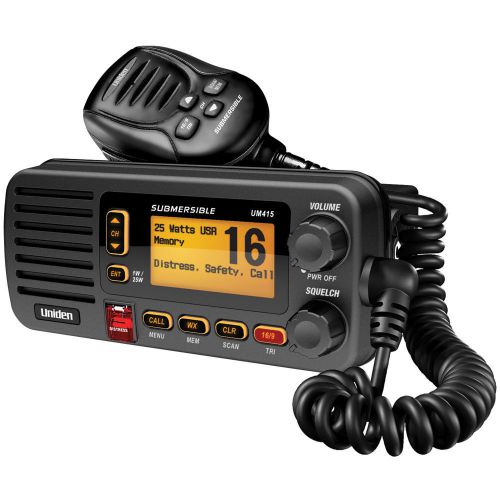 Uniden um415 black vhf fixed radio model# um415-bk