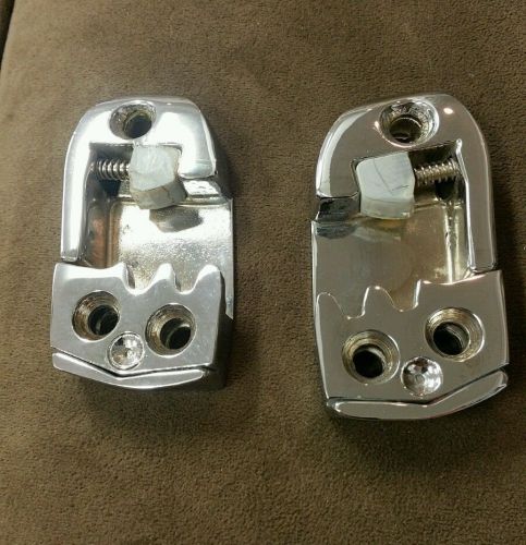 1962 chevy impala  bel air triple chrome rear door strikers oem 62