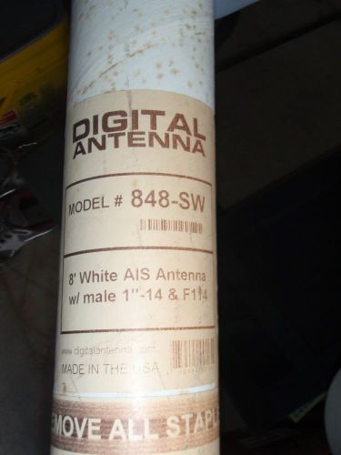 Digital antenna 848-sw ais marine antenna 8 ft. white