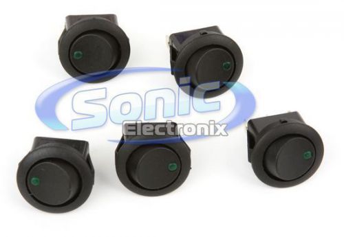 New! install bay ibrrsg round rocker switch with green led 1 pack/5 pieces