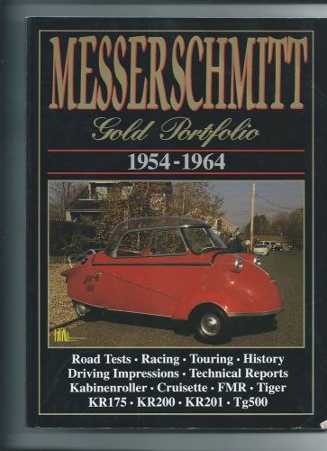 Messerschmitt gold portfolio 1954-1964 road test book auto racing weird unusual