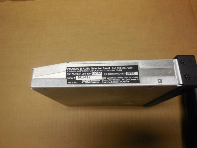 Avionics PS Engineering Intercom PMA8000B TSO including tray 14 volts, US $1,199.00, image 2