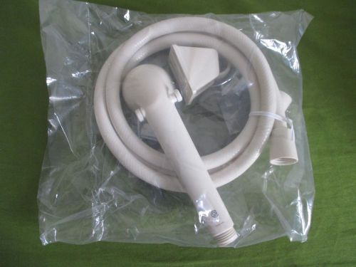 New tan rv 60&#034; shower hose and head kit on/ off hand held camper