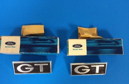 1968 mustang gt emblems