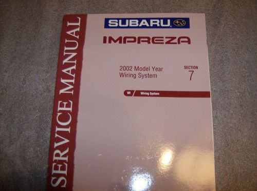 Subaru repair manual factory p/n msa5t0216a   2002 impriza wiring  #7