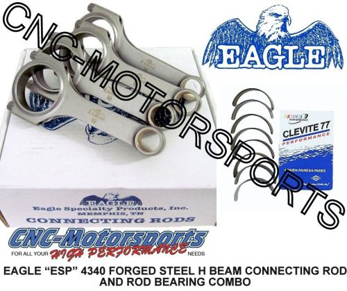 Toyota lexus 2tg 3tc 82-86 eagle h beam connecting rods with clevite bearings