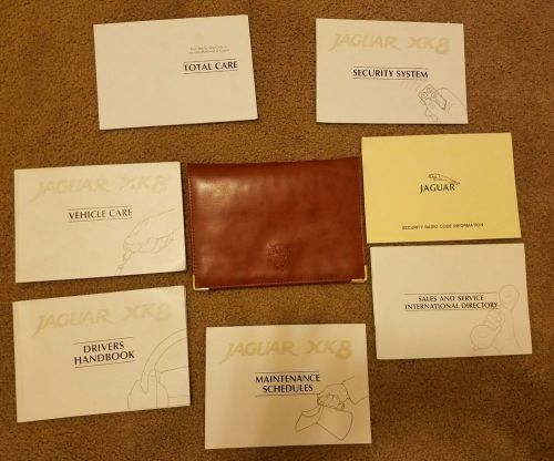Jaguar xk8 owners manuals and cover