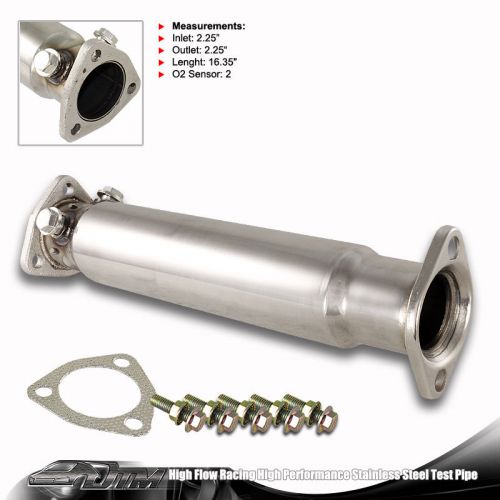 Stainless steel racing test pipe for 88-00 honda civic del sol crx 90-97 integra