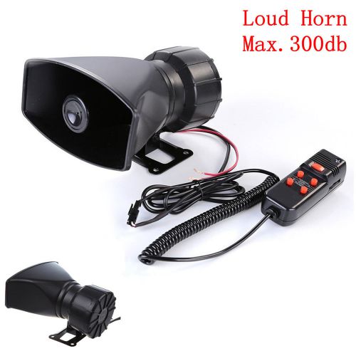 Car pickup van 5 siren tone air horn 300db super loud pa with microphone speaker