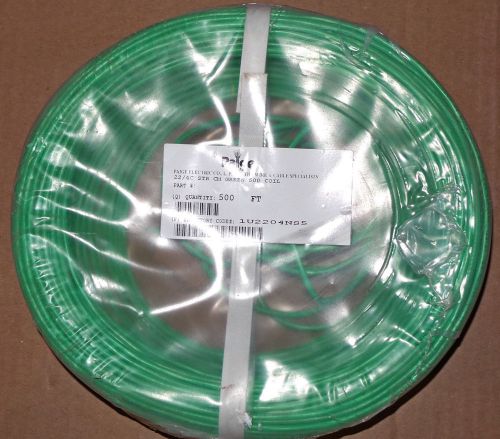 500 ft of paige wire 22 gage 4 wire green