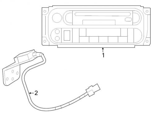 Chrysler oem jeep gps antenna assembly 05064470ab image 2