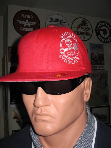 The devils ride sinister mob syndicate bike mc club l/xl hat new skull reaper!