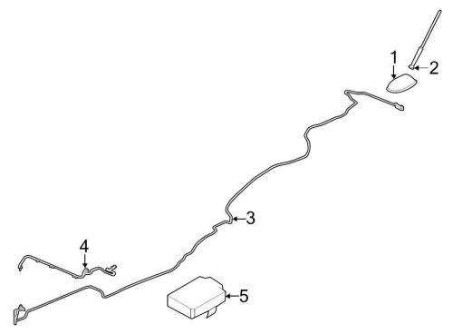 Ford oem gps navigation system antenna fb5z10e893a image 5