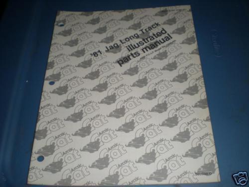 Arctic cat parts list manual jag 1981 long track