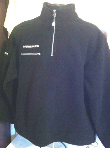 Rare hummer izod performx fleece pullover jacket black promo l large