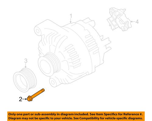 Bmw oem 12-13 128i 3.0l-l6-alternator screw 12310392568