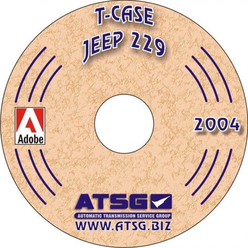 Atsg jeep 229 transfer case rebuild manual np-229 t-case overhaul book cd-rom