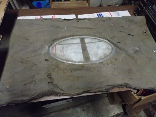 Vintage port hole window glass with canvas