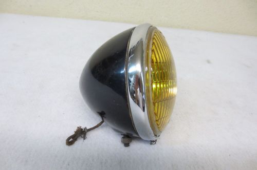 Blc 5 3/4 amber fog lamp light 524-a motrocycle car dodge ford chevy 1930&#039;s 6v