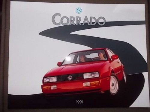 Volkswagen vw 1991 corrado deluxe dealer sales brochure