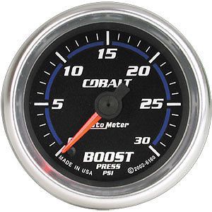 Autometer 6160 cobalt electric 0-30 psi boost gauge