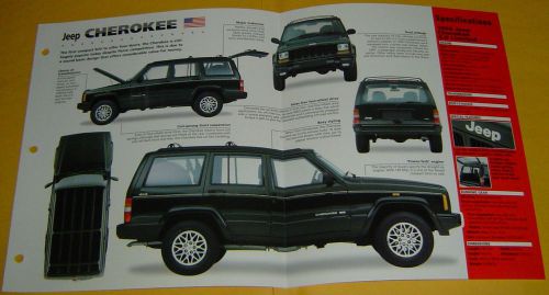 1998 jeep cherokee limited 4.0 inline 6 cylinder 242 ci imp info/spec/photo 15x9