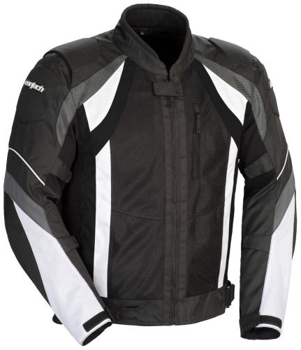 Cortech vrx air black gun metal white jacket medium