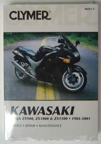 Kawasaki ninja zx900 zx1000 zx1100 84-01 clymer service repair manual book new