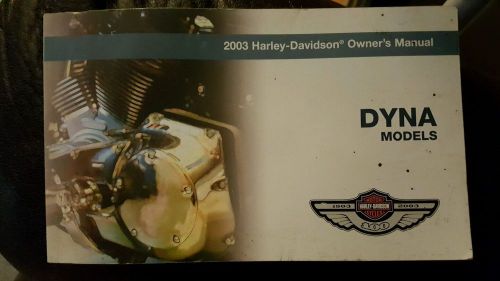 100th anniversary 2003 harley davidson owners manual dyna models